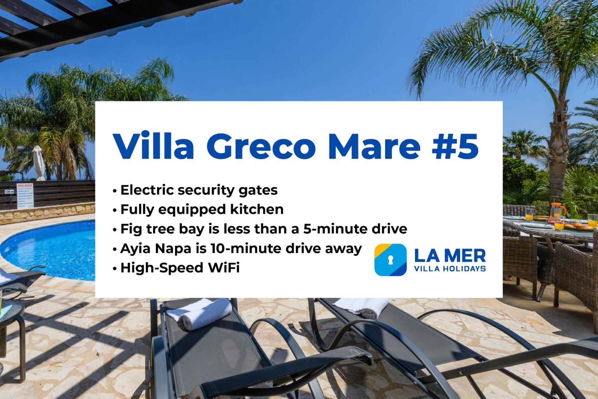 Villa Greco Mare #5 Protaras Eksteriør billede